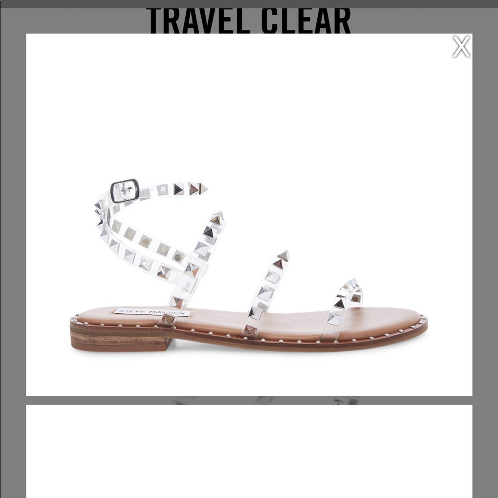 Steve Madden Travel Sandals - clear